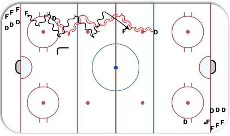 1 on 1 Shadow Hockey Drill