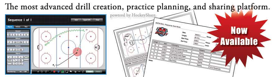 HockeyShare's Drill Diagrammer and Practice Planning Platform - Now Available...