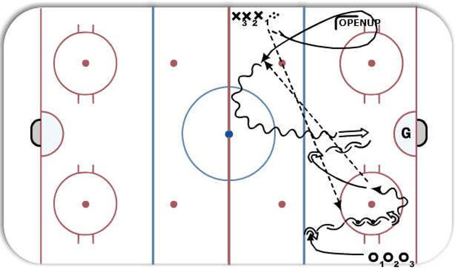 1 on 1, Defender drill Hockey Drill