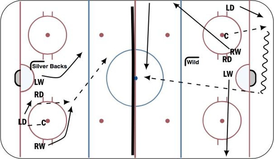 Faceoff D Zone Hockey Drill