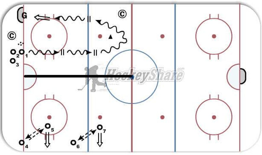 Stopping With Puck / Stationary Shooting Hockey Drill